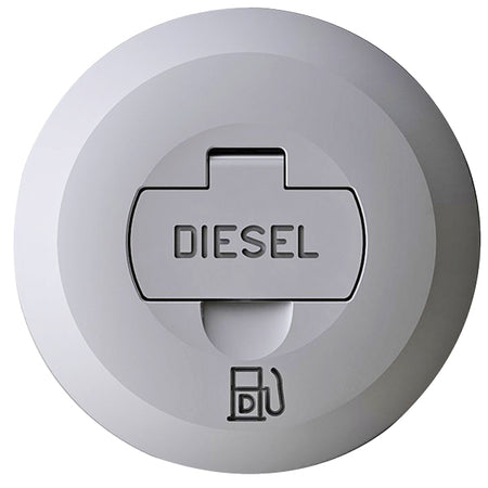 Foresti låg med lås til dækspåfyldning diesel set forfra.