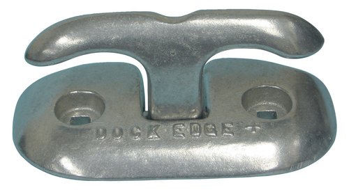 Dock Edge bropullert i aluminium set fra siden, monteret på en bro.
