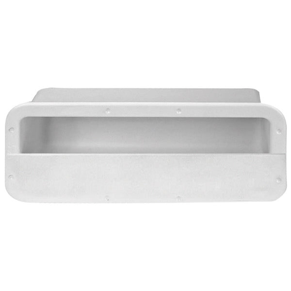 Nuova Rade handskerum i hvid, set forfra med minimalisk design.