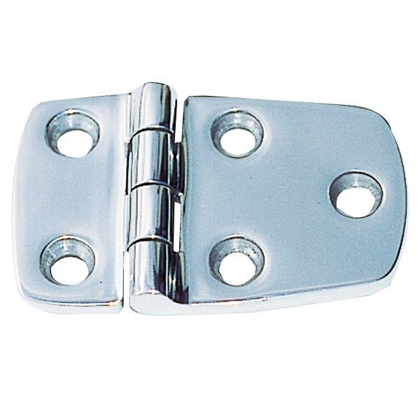 1852 hængsel 38 x 60mm set forfra, i robust støbt RF stål