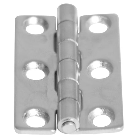 Roca hængsel 30x50mm set forfra med blank finish