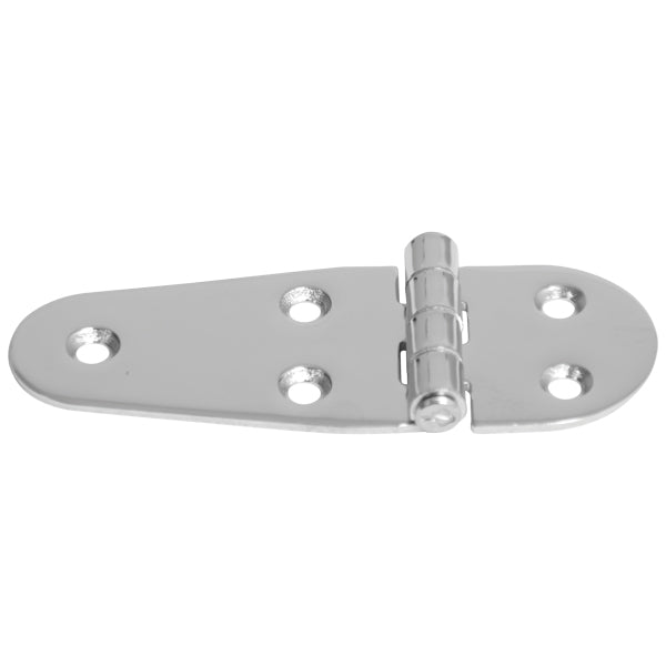 Roca hængsel 107x40mm i rustfrit stål, set forfra