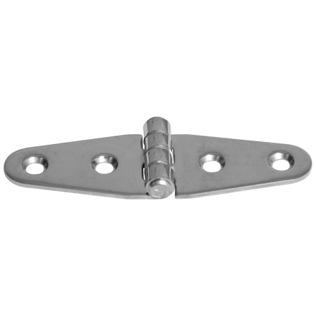 Roca hængsel RF 316 100x30mm set fra siden med detaljeret overflade.