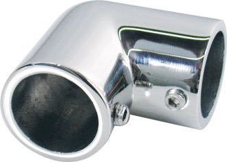 Vinkelstykke Ø22mm i rustfrit stål, 90° vinkel, fra SeaTec