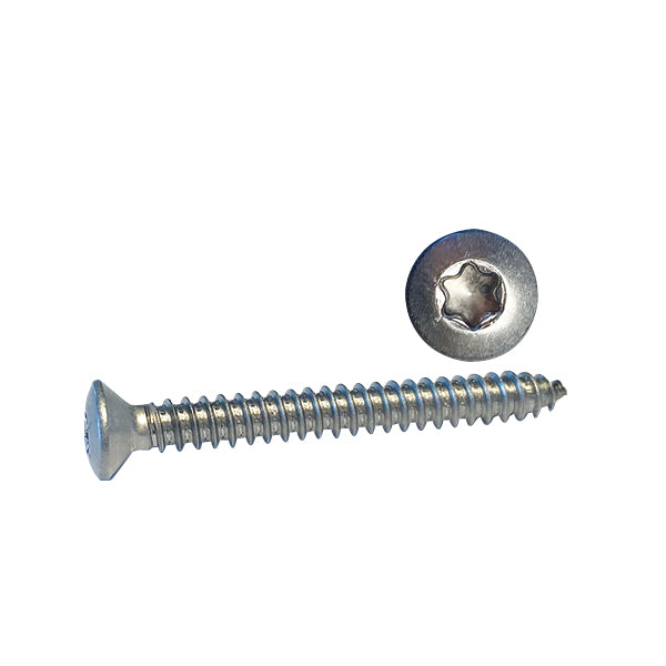 Skrue Linsehoved 6,3 x 32 A4 Torx, pakket i 100 stk.
