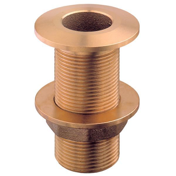 Guidi, gennemføring 3/8" set fra siden, fremhæver det solide messingdesign.