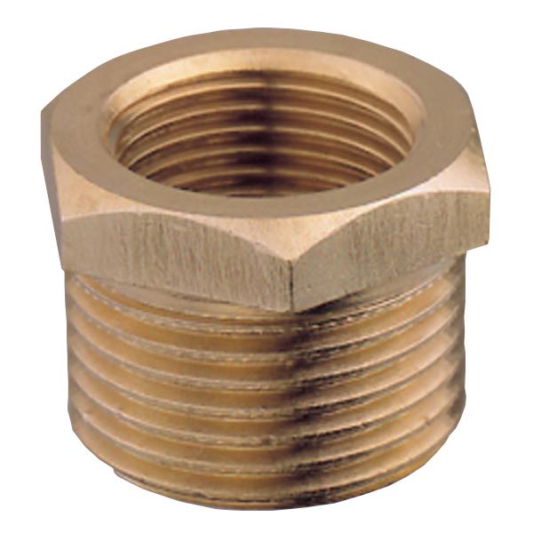 Guidi nippelmuffe u/i gev 1/2-1/4'' vist fra siden, ideel til fittings