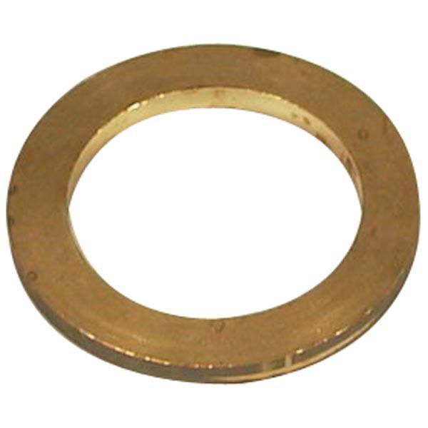 Guidi messing skive med 1 1/2" diameter, klar til installation.