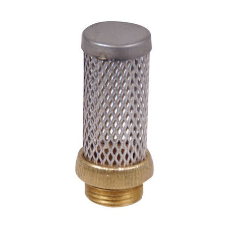 Guidi, Si 1 1/4" kontraventil monteret på båd, viser tilslutninger.