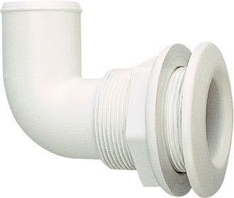 Nuova Rade polyamid gennemføring 11/2" set forfra med monteringselementer