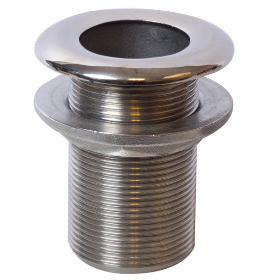 Rustfri 1852 gennemføring 3/8" RF i stål, set fra siden.