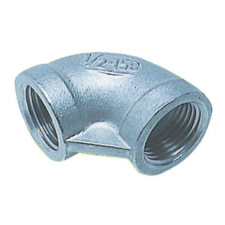 Bøjning 90° ind/ind fra 1852, rustfri fitting til bådudstyr.