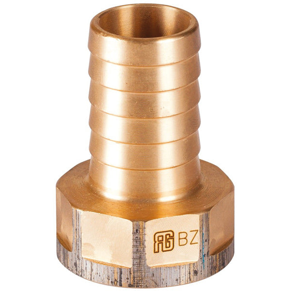 Guidi slangestuds i bronze, vist fra siden, klar til montering.