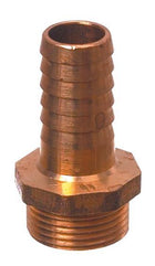 Guidi slangestuds i bronze set fra siden med glatte kanter.