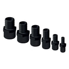 Trudesign slangestuds han komposit sort, set forfra med tilslutninger