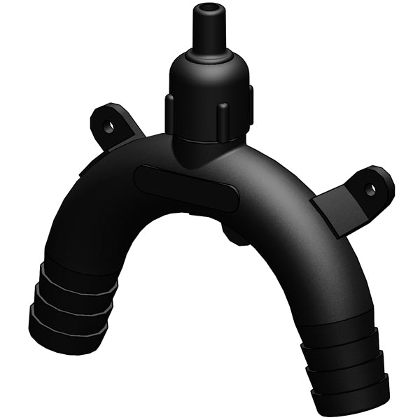 Trudesign antihævert 25mm sort monteret på bådudstyr.