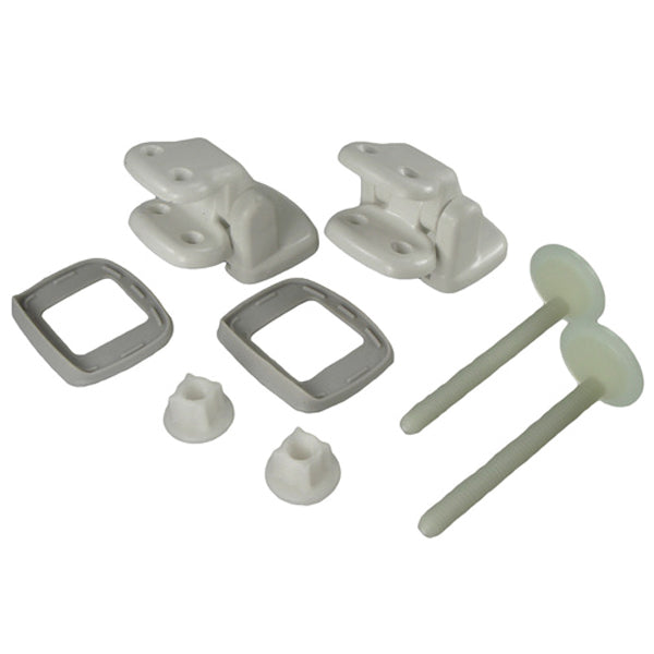 Jabsco hængselsæt til deluxe toilet set forfra