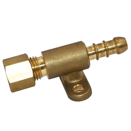 IGT overgangsstuds for 10mm slange til 8mm rør, set fra siden.