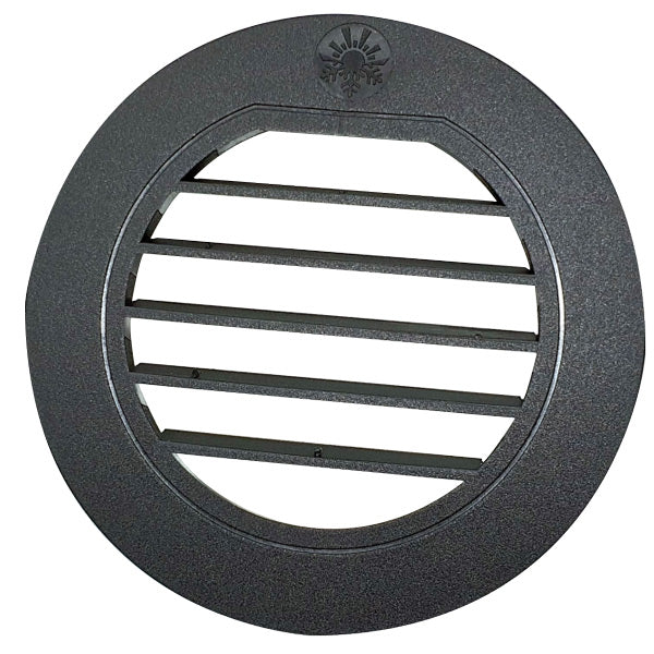 Autoterm gitter til varmluftdyse Ø60mm, set fra siden.