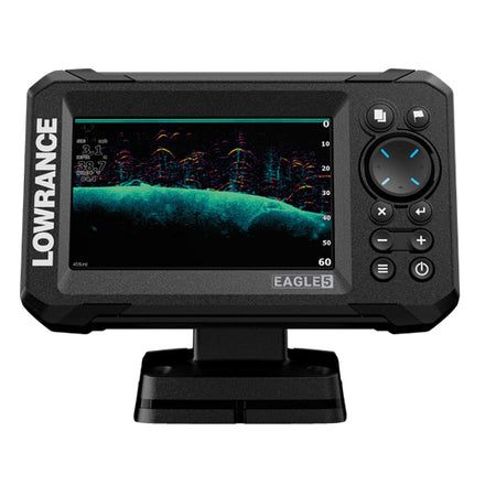 Lowrance Eagle 5 HDI kombi instrument set op i båd