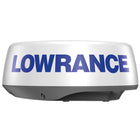 Lowrance Radar Halo20 monteret på en båd, set fra siden.