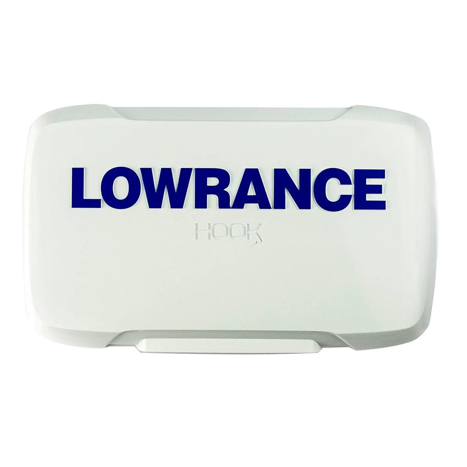 Sun cover til Lowrance hook2 4" præsenteret tydeligt på hvid baggrund
