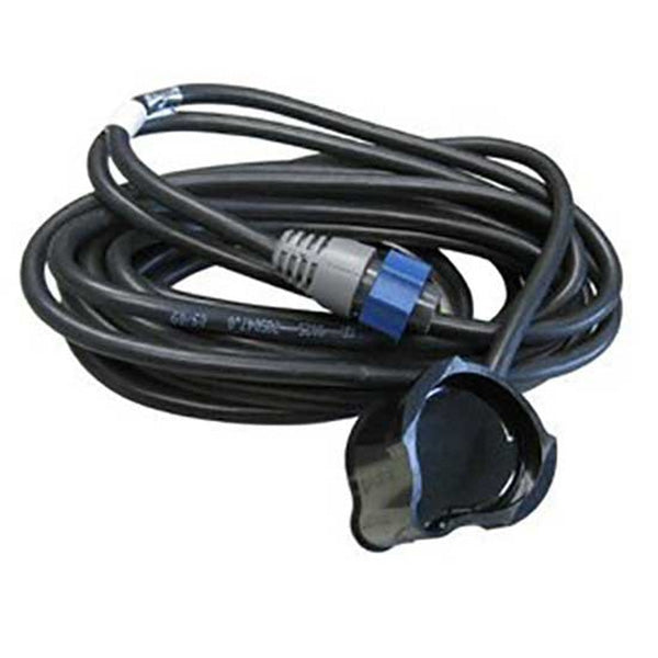 Navico Puktransducer med temperatur, installeret på en båd.