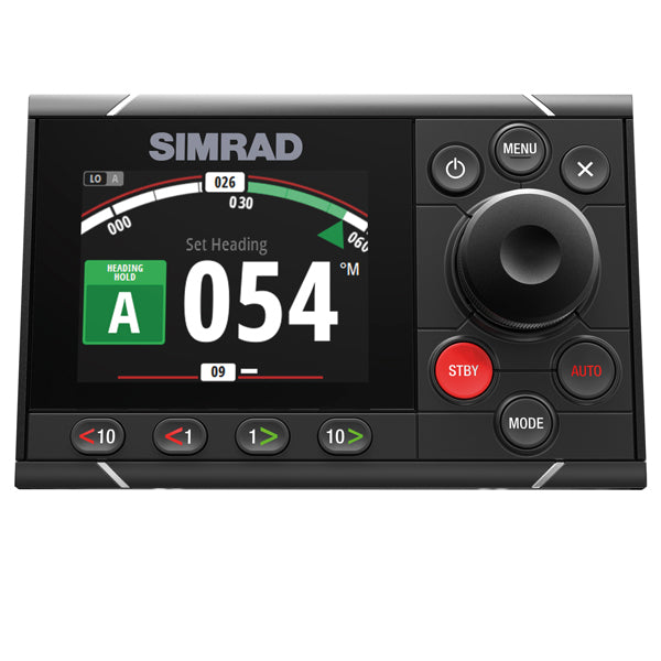 Simrad AP48 autopilot controller set forfra med tydelig skærm og knapper