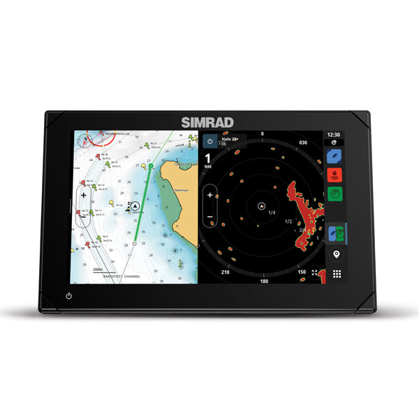 Simrad NSX 3009 kombiinstrument set frontalt med skærm og knapper