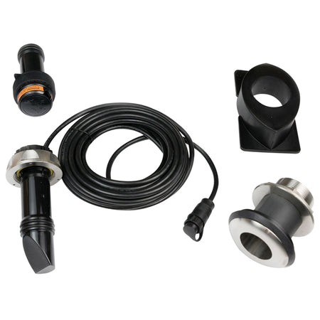 Navico transducer set op på bådens skrog