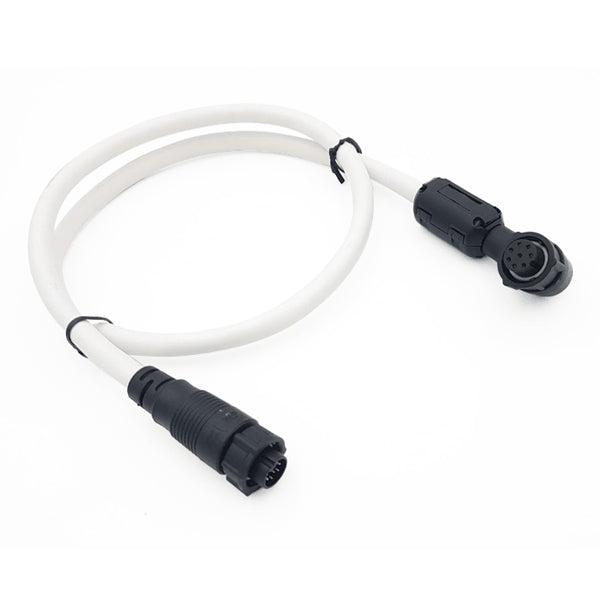 B&G Nemesis interconnect kabel vist i tæt zoom med tilslutningspunkter