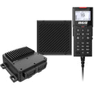 B&G V100 VHF radio med GPS-modtager set forfra, klar til brug på båden.
