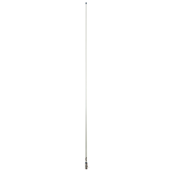 Glomex RA1225HP VHF antenne set forfra med kabel og stik synligt