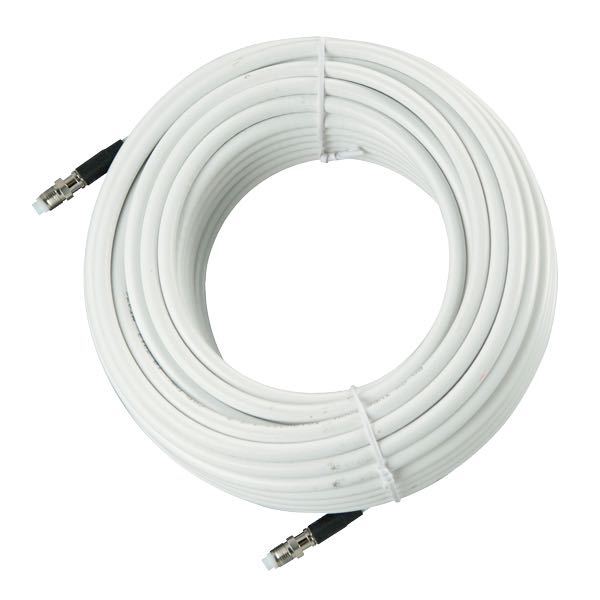 Glomex VHF kabel RG-8X low loss 50 Ohm med FME stik, 12 m langt