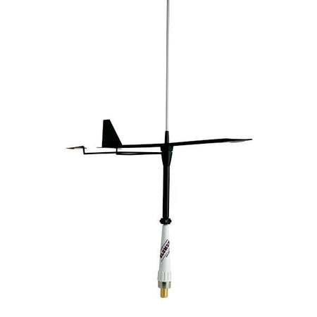 Glomex RA179 vindviser monteret på mast, klar til brug til VHF kommunikation