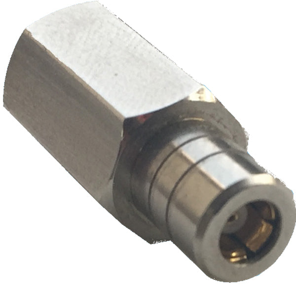 Glomex stik FME han til SMB hun adapter til DAB radio, set fra siden.
