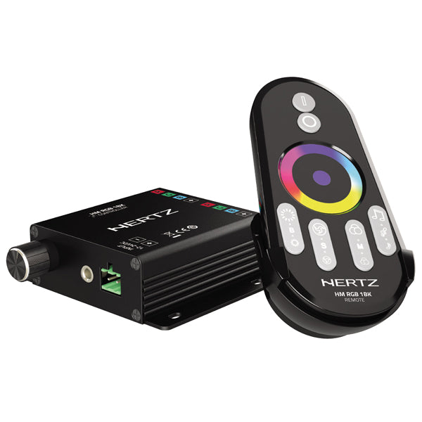 Hertz HM RGB 1 BK RGB RF controller med remote, set oppefra