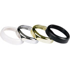 Kus fronring i hvid plast, ø52 mm, set fra siden.