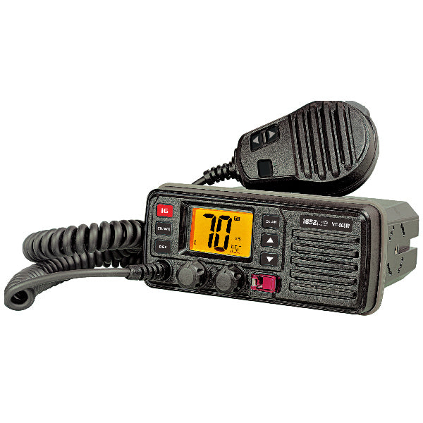 1852 VHF radio VT509M set forfra med display og knapper