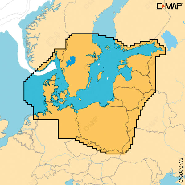C-map Discover X kort til Skagerak Kattegat, vist i produktvisning