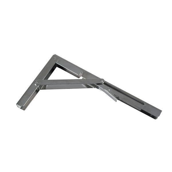 SeaTec foldebeslag i stål til bord, vist fra siden med detaljer