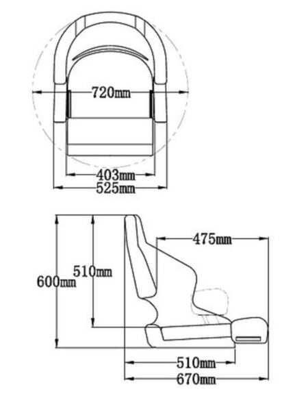 ESM H52 deluxe sport flip up stol i brug på en båd
