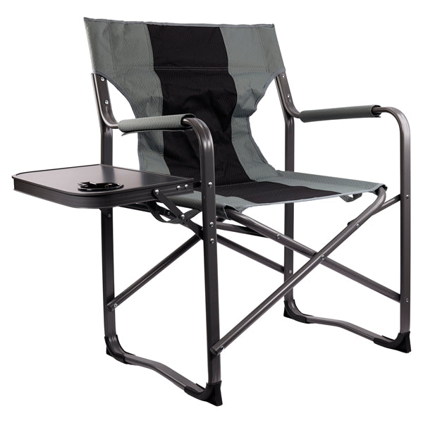 SeaTec dækstol set fra siden med sidebord