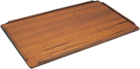 Roca teak bordplade set ovenfra med elegante linjer