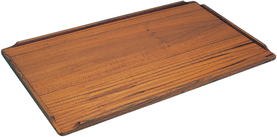 Roca teak bordplade set ovenfra med elegante linjer
