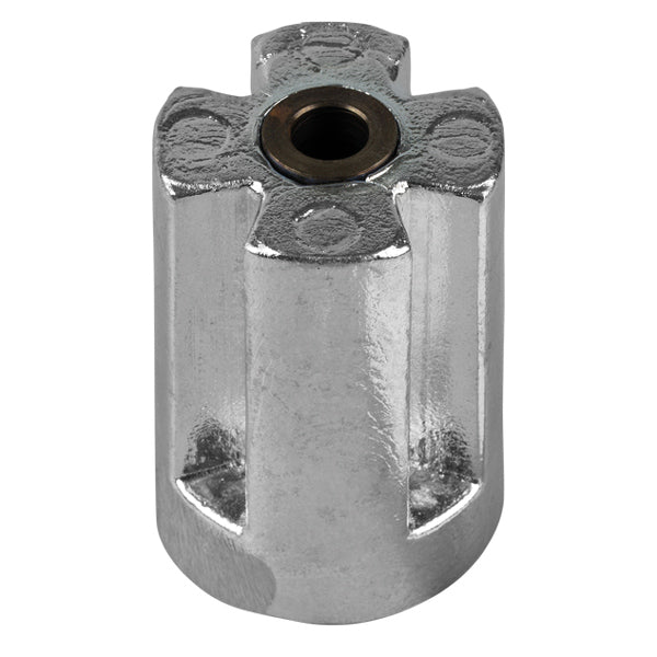 Tecnoseal zinkanode til Volvo motor, set fra siden med klar baggrund.