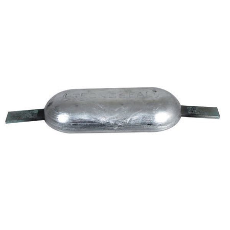 Tecnoseal alu anode 1kg set ovenfra med mål 300x25 mm.
