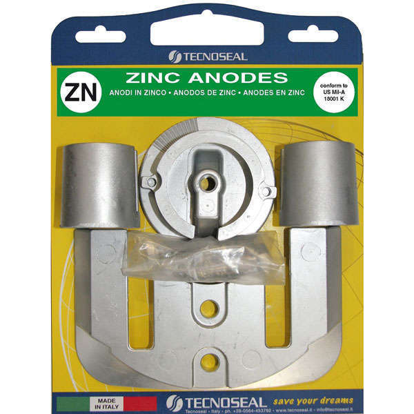 Zink kit Tecnoseal til Mercruiser Bravo One, vist på hvid baggrund.