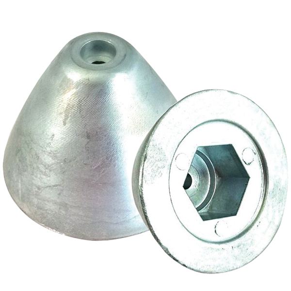 Tecnoseal quick bovpropel set forfra, med detaljeret visning af skrogmonteringen.