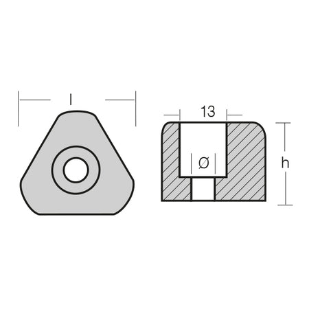 1852 Gori slutanode monteret på en bådpropel